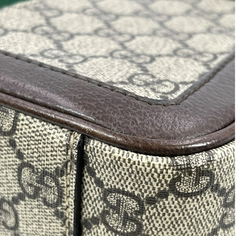 GUCCI オフディア スモール GGスプリーム キャンバス ショルダーバッグ - ブラウン