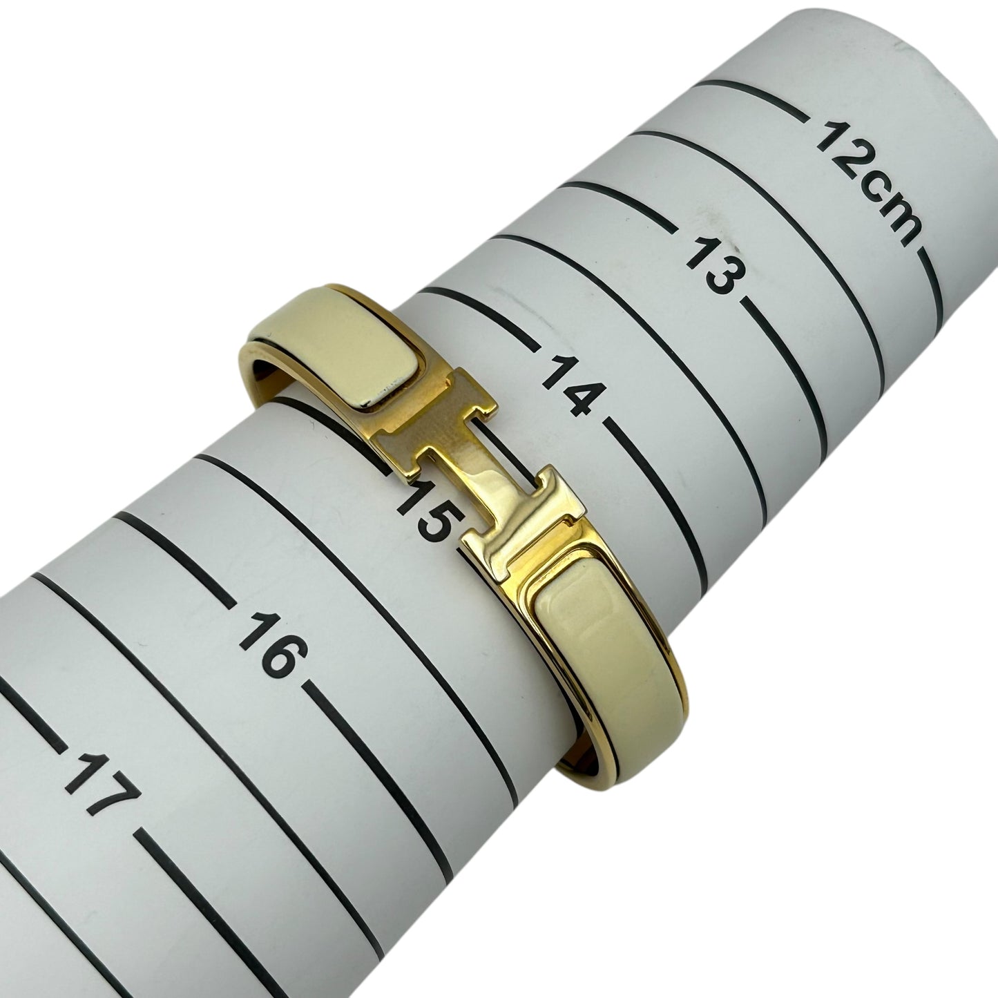 HERMES Clic H White Gold