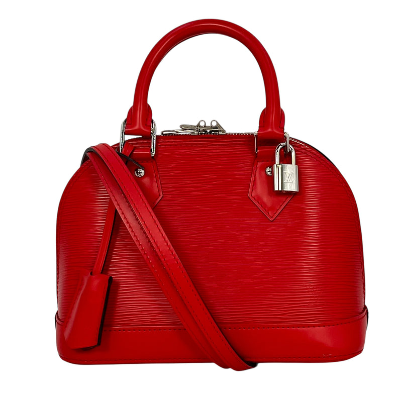 Louis Vuitton Epi Alma BB Hand Bag - Red