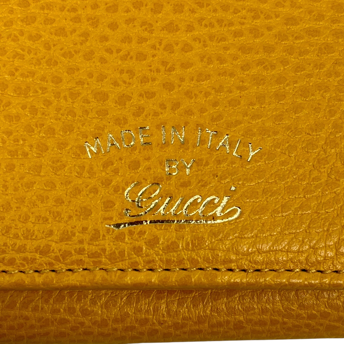 GUCCI Swing Continental Long Wallet - Yellow