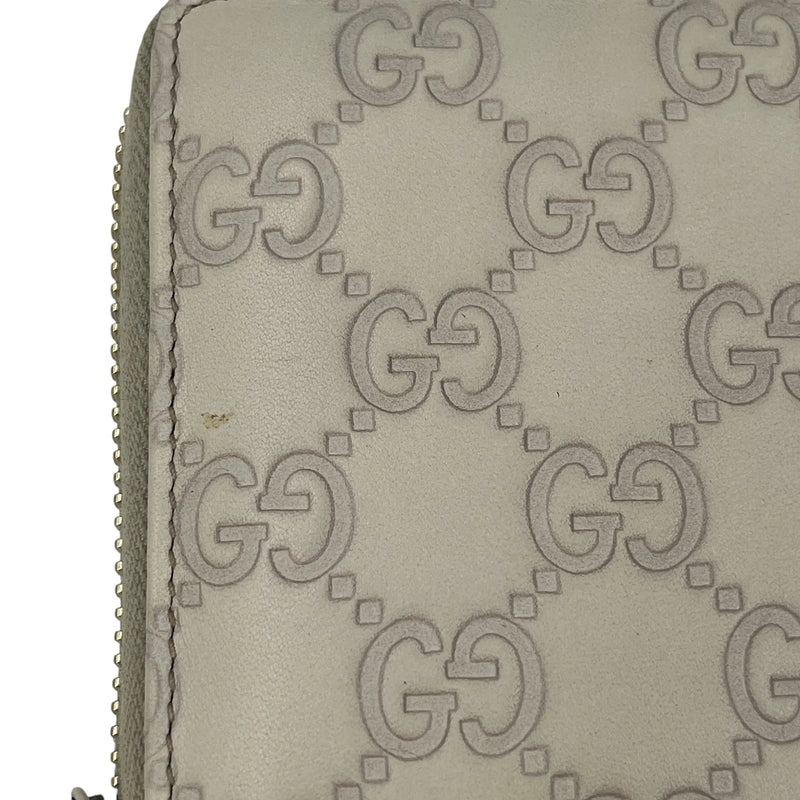GUCCI Round Zipper Long Wallet - Beige