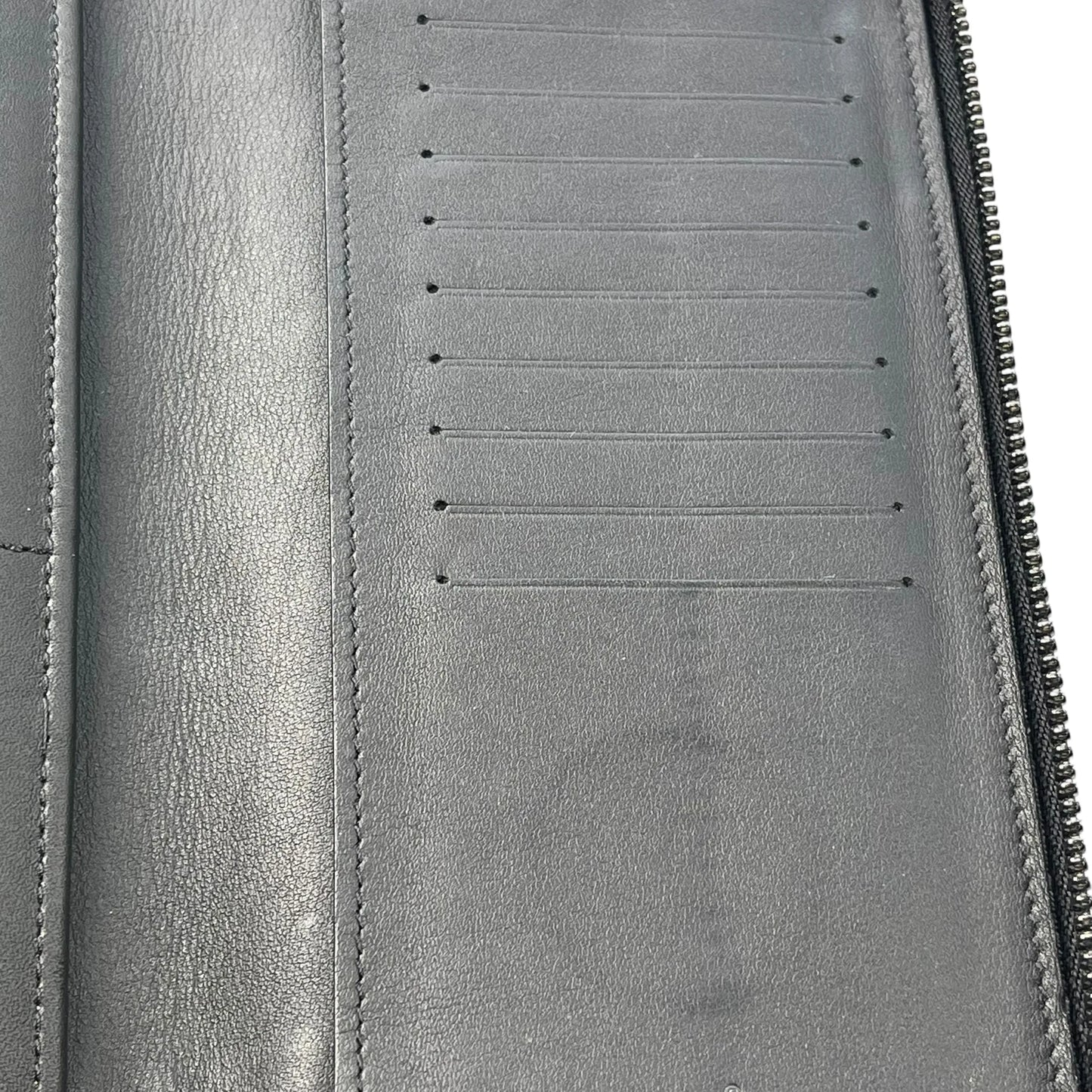 Louis Vuitton Vertical Monogram Taurillon Zippy Long Wallet - Black 