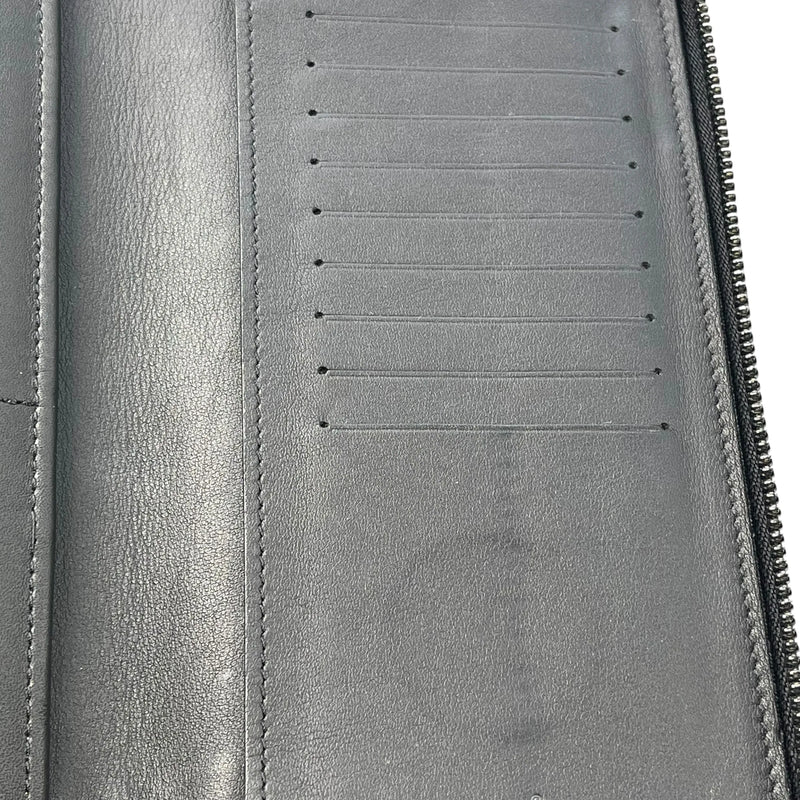Louis Vuitton Vertical Monogram Taurillon Zippy Long Wallet - Black 