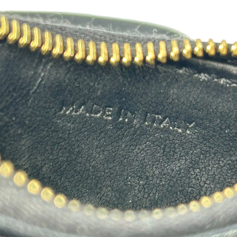 CELINE Compact Wallet With Coin Triomphe In Shiny Calfskin - Black
