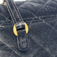 CHANEL Matelasse Boston Velvet Mini Bag Shoulder Bag - Black
