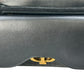 Christian Dior Jolie Top Handle Bag Calfskin Hand Bag Shoulder Bag - Black