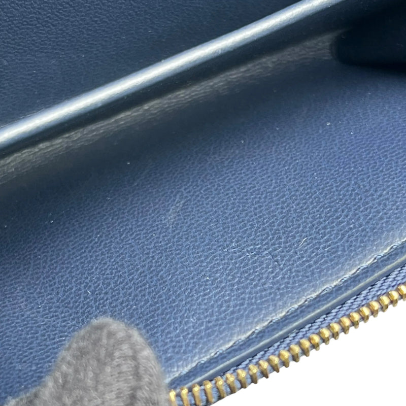 LOUIS VUITTON Portefeuille Lou Monogram Compact Wallet - Navy