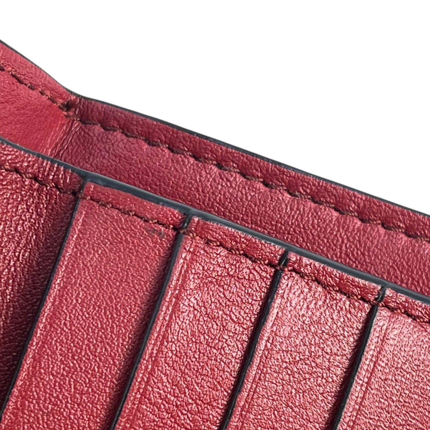 Loewe Calfskin Vertical Compact Wallet - Brown 