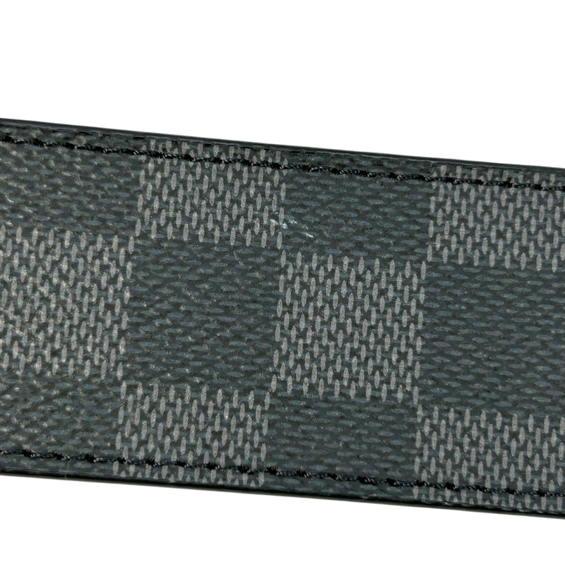 LOUIS VUITTON Damier Graphite Belt - Black