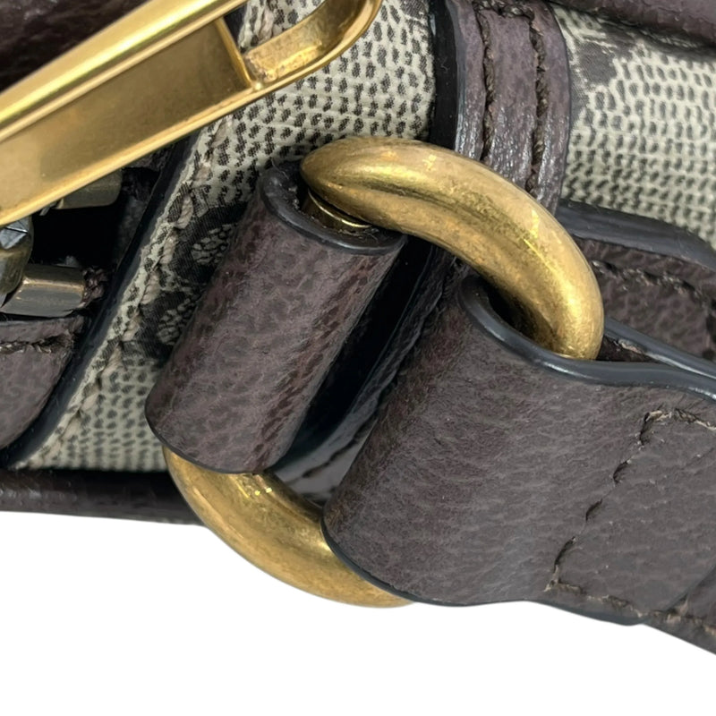 GUCCI オフィディア GGスプリーム キャンバス ショルダーバッグ - ブラウン