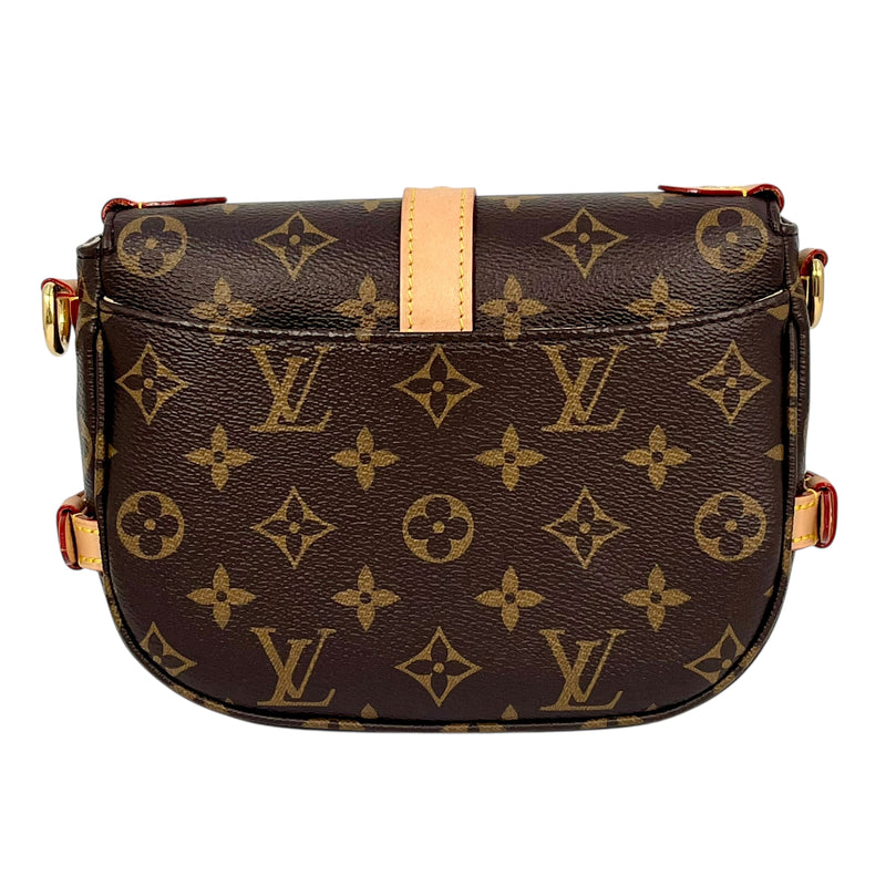 Louis Vuitton Monogram Saumur BB 2way Hand Bag -Brown