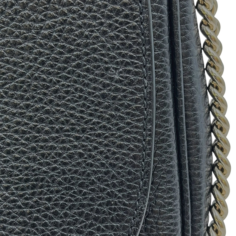 GUCCI Soho Chain Shoulder Bag - Black