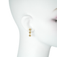 K18 Triple Ball Earring