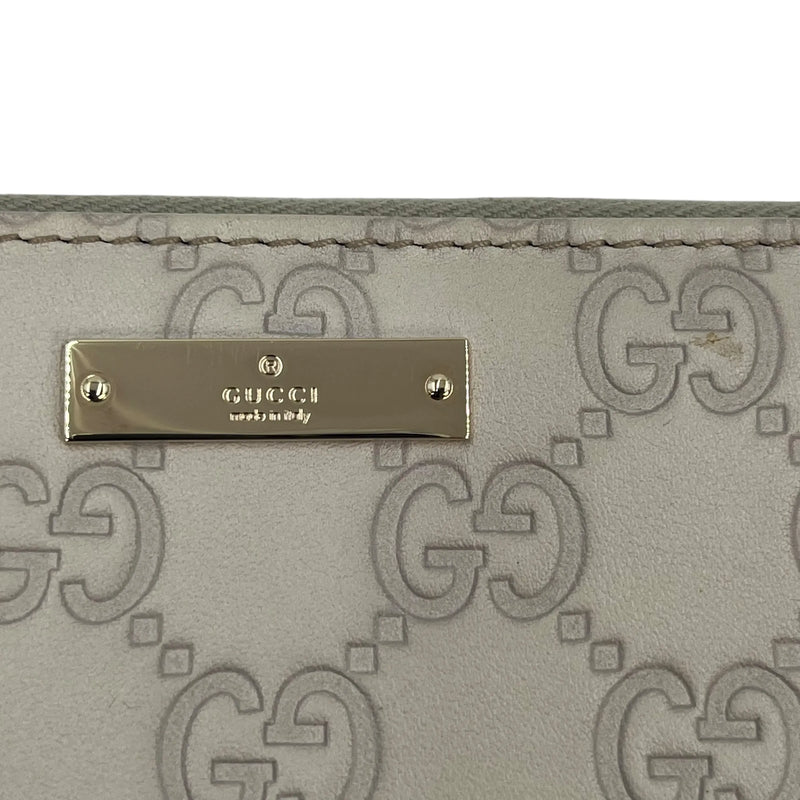 GUCCI Round Zipper Long Wallet - Beige
