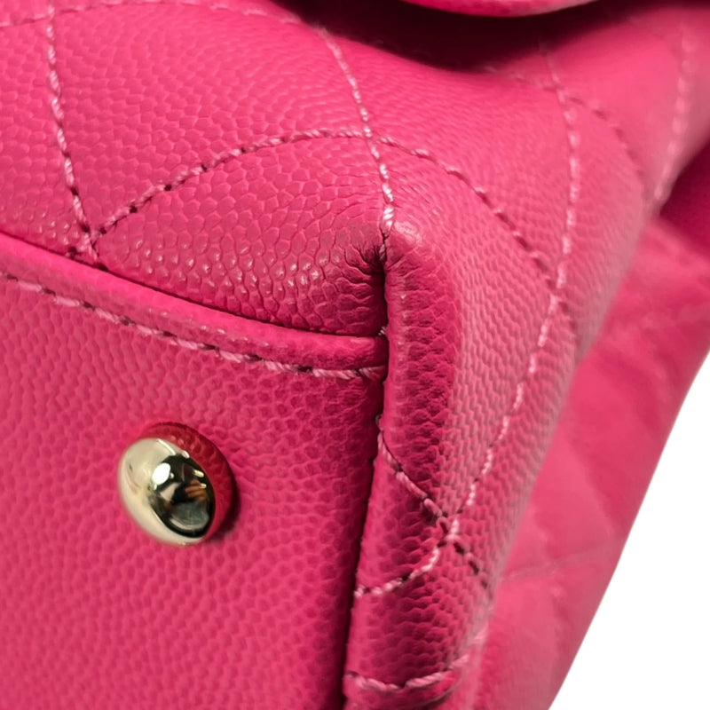 CHANEL Coco Handle 19XXS Caviar Skin Hand Bag - Pink