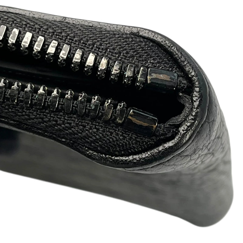 Louis Vuitton Vertical Monogram Taurillon Zippy Long Wallet - Black 