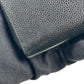 CHANEL CC Logo Caviarskin Zippy Card Case - Black
