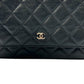 CHANEL Materasse Caviarskin Chain Wallet - Black - 34883