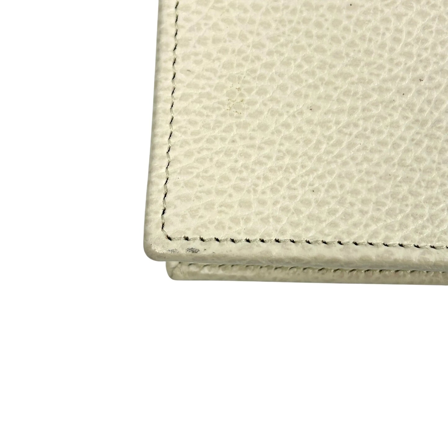 GUCCI Interrocking G Chain Wallet Shoulder Bag - Cream White