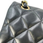 CHANEL Matelasse W-flap Chain Shoulder Bag - Black 