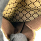 Celine Canvas Macadam Shoulder Bag - Brown