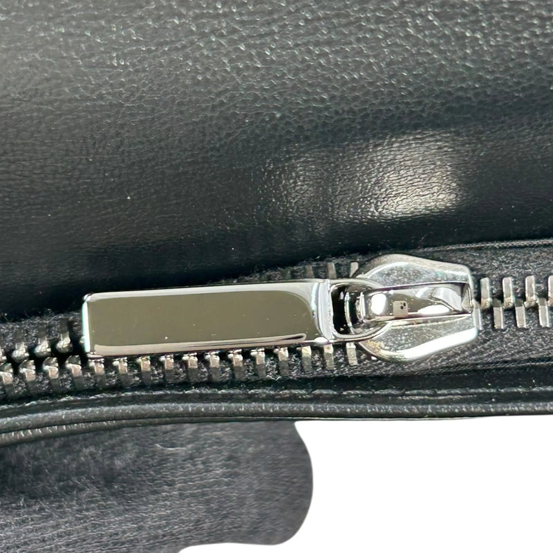 Christian Dior Oblique Jacquard Vertical Long Wallet - Black 