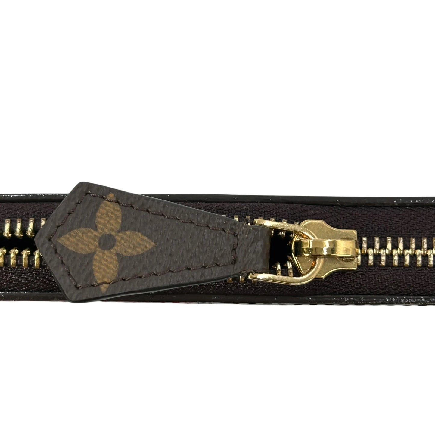 LOUIS VUITTON Portefeuille Miroir Bicolor Vernis Long Wallet - Darkbrown × Red
