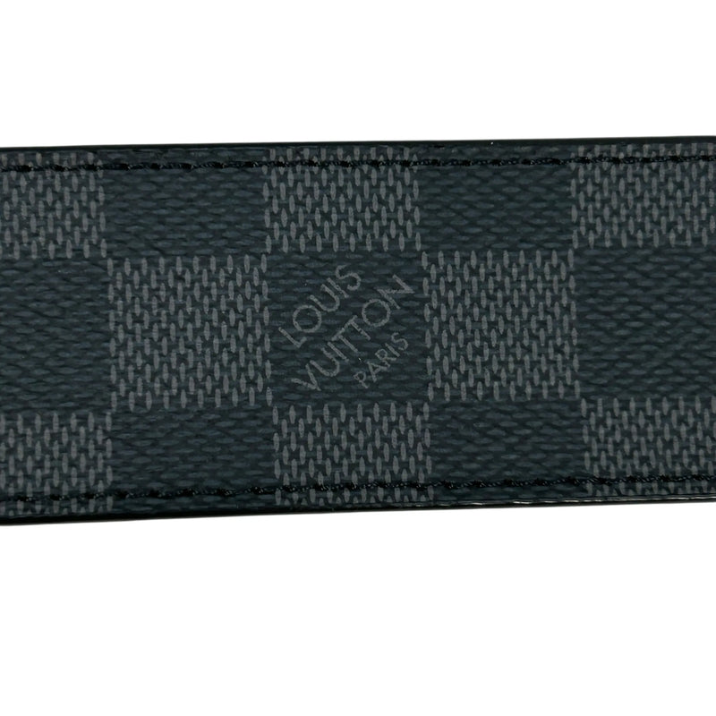 LOUIS VUITTON Damier Graphite Belt - Black