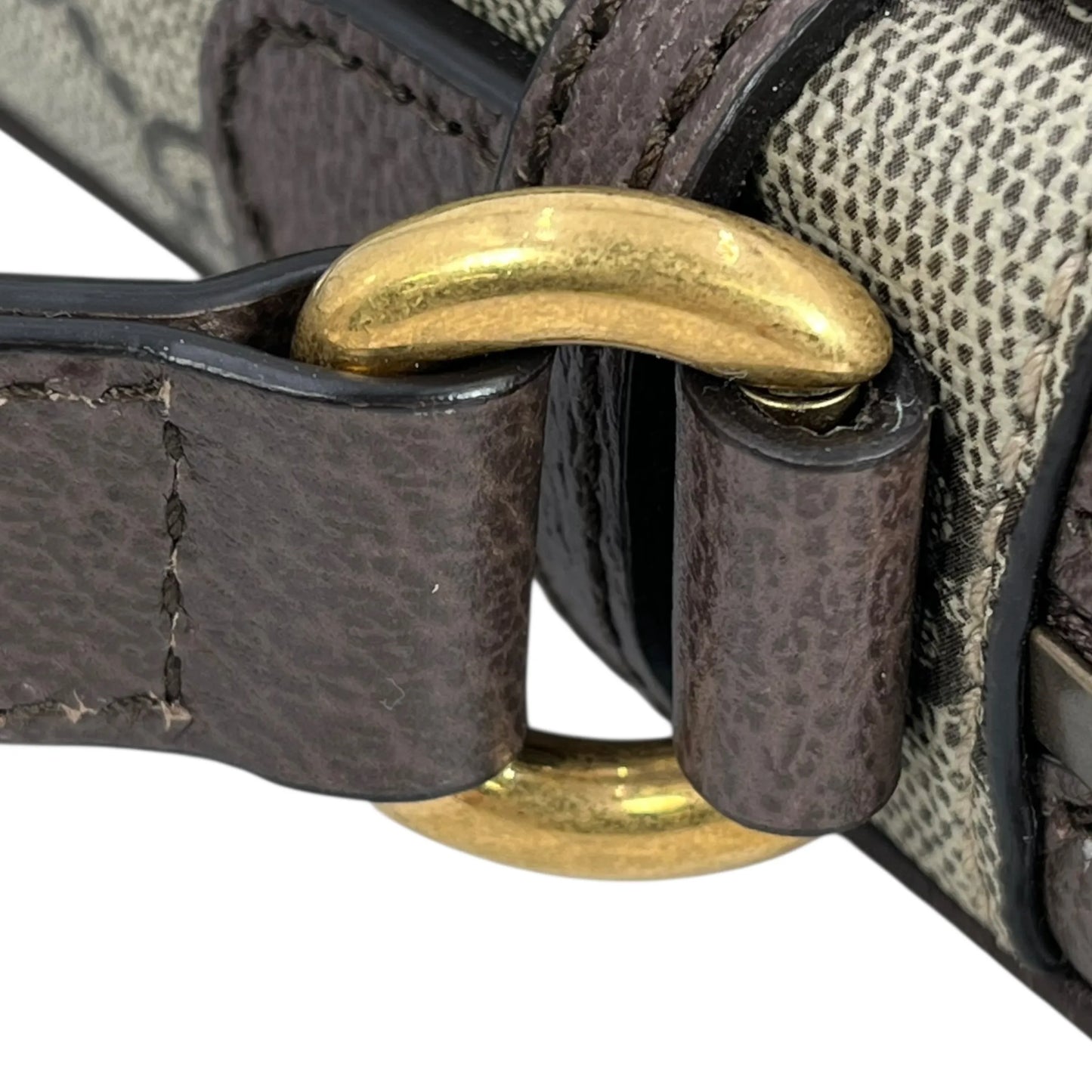 GUCCI オフィディア GGスプリーム キャンバス ショルダーバッグ - ブラウン