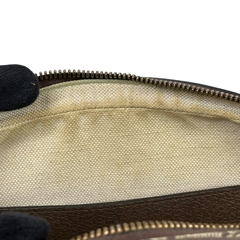 GUCCI オフディア スモール GGスプリーム キャンバス ショルダーバッグ - ブラウン