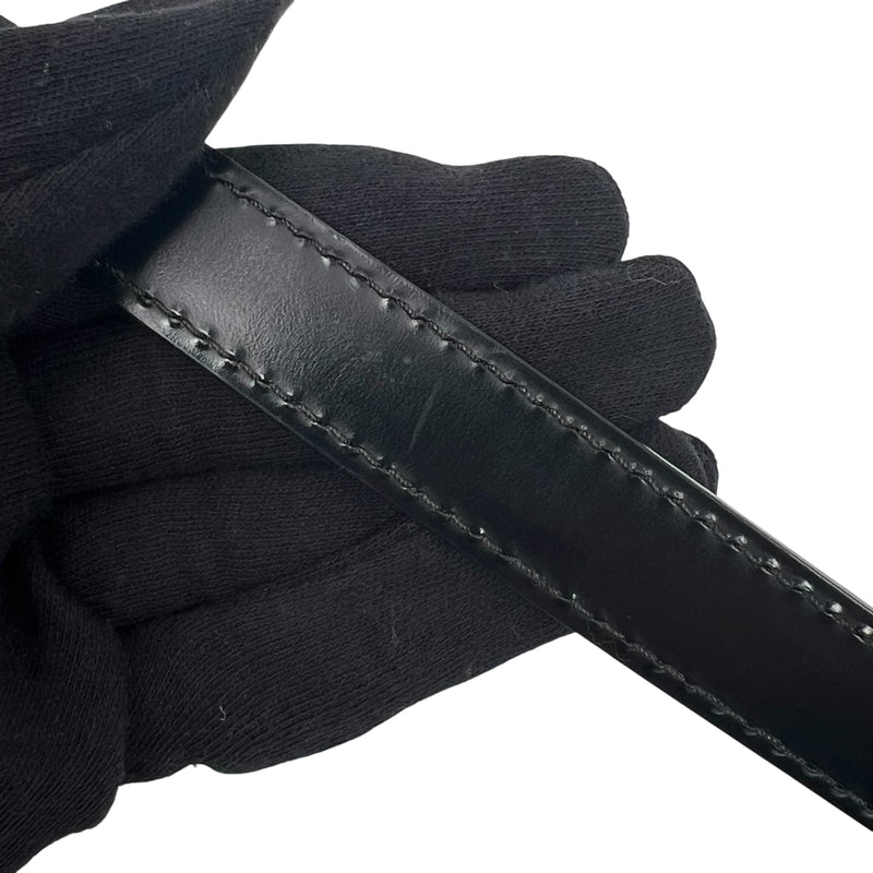 Louis Vuitton Black Leather Strap