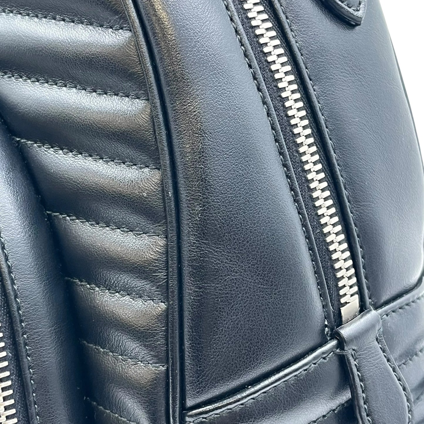 PRADA Diagramme Leather Backpack - Black