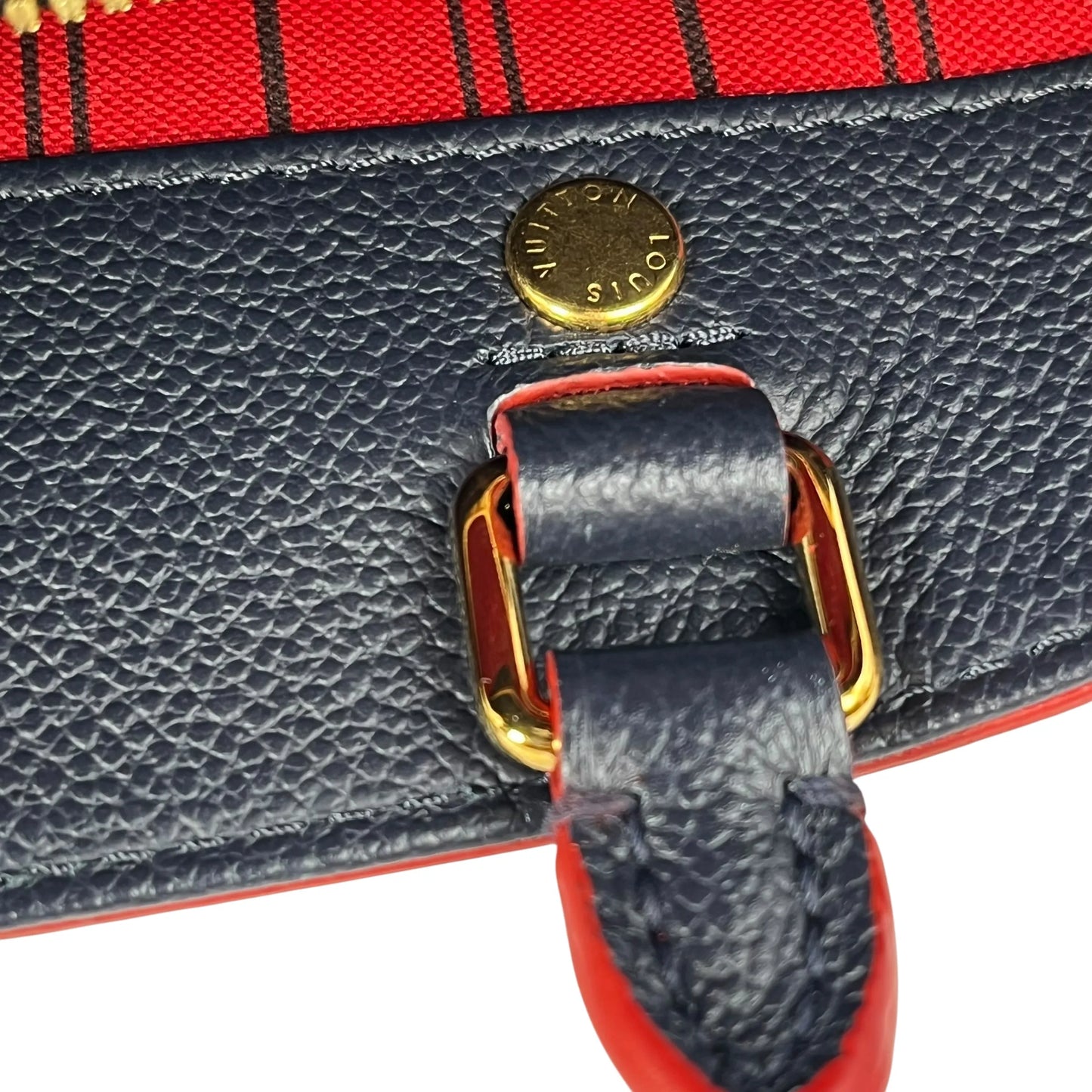 Louis Vuitton Monogram Empreinte Montaigne BB Hand Bag - Navy