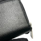 CHANEL CC Logo Caviarskin Zippy Card Case - Black