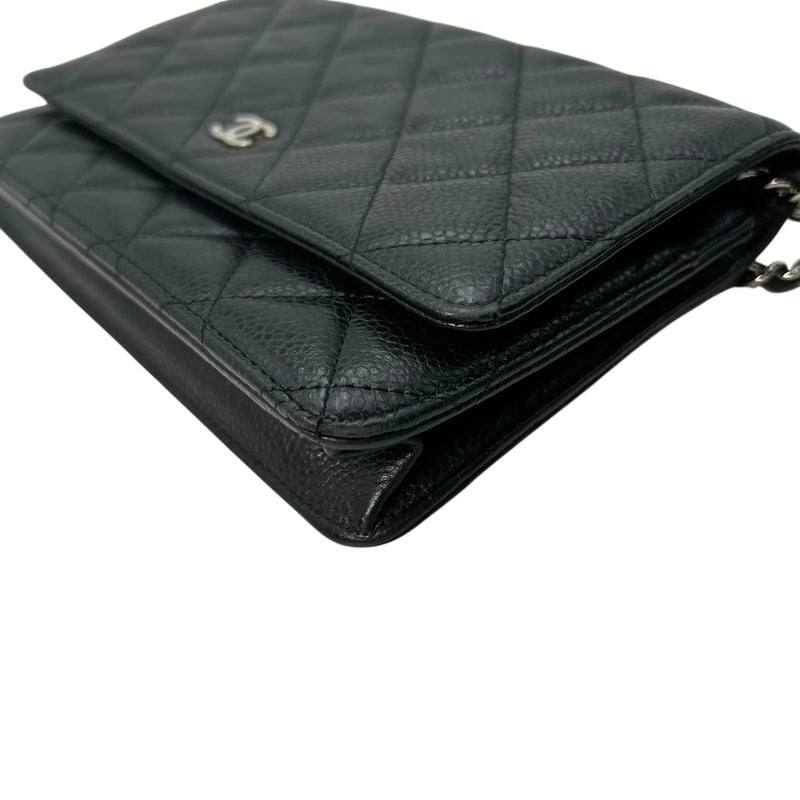 CHANEL Materasse Caviarskin Chain Wallet - Black - 34883