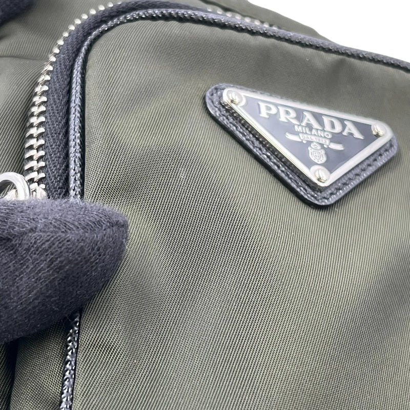 PRADA Re-Nylon Phone Case Shoulder Bag - Khaki