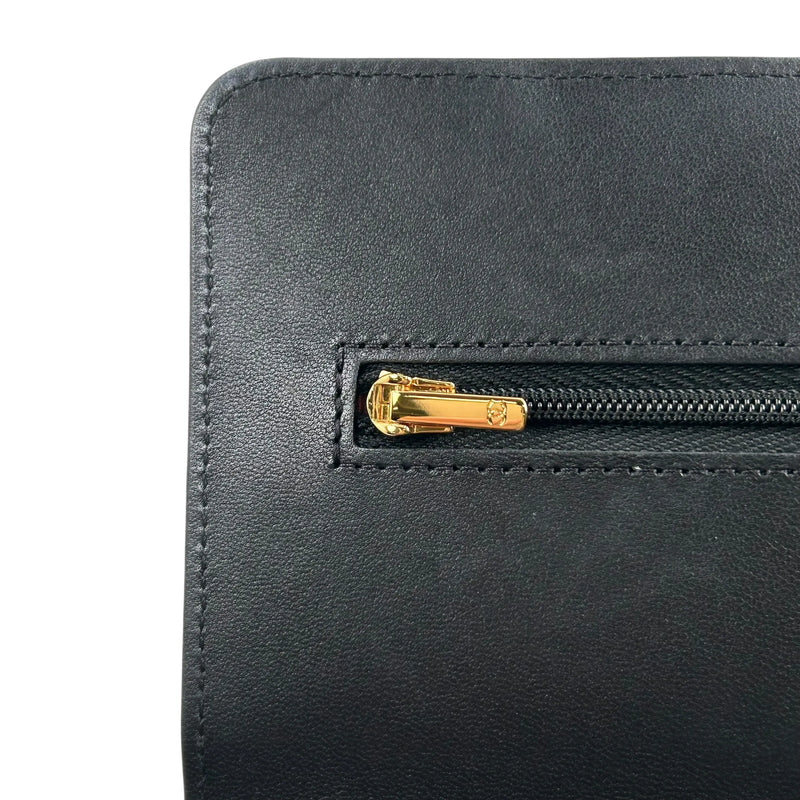 CHANEL Materasse Lambskin Chain Wallet Shoulder Bag - Black