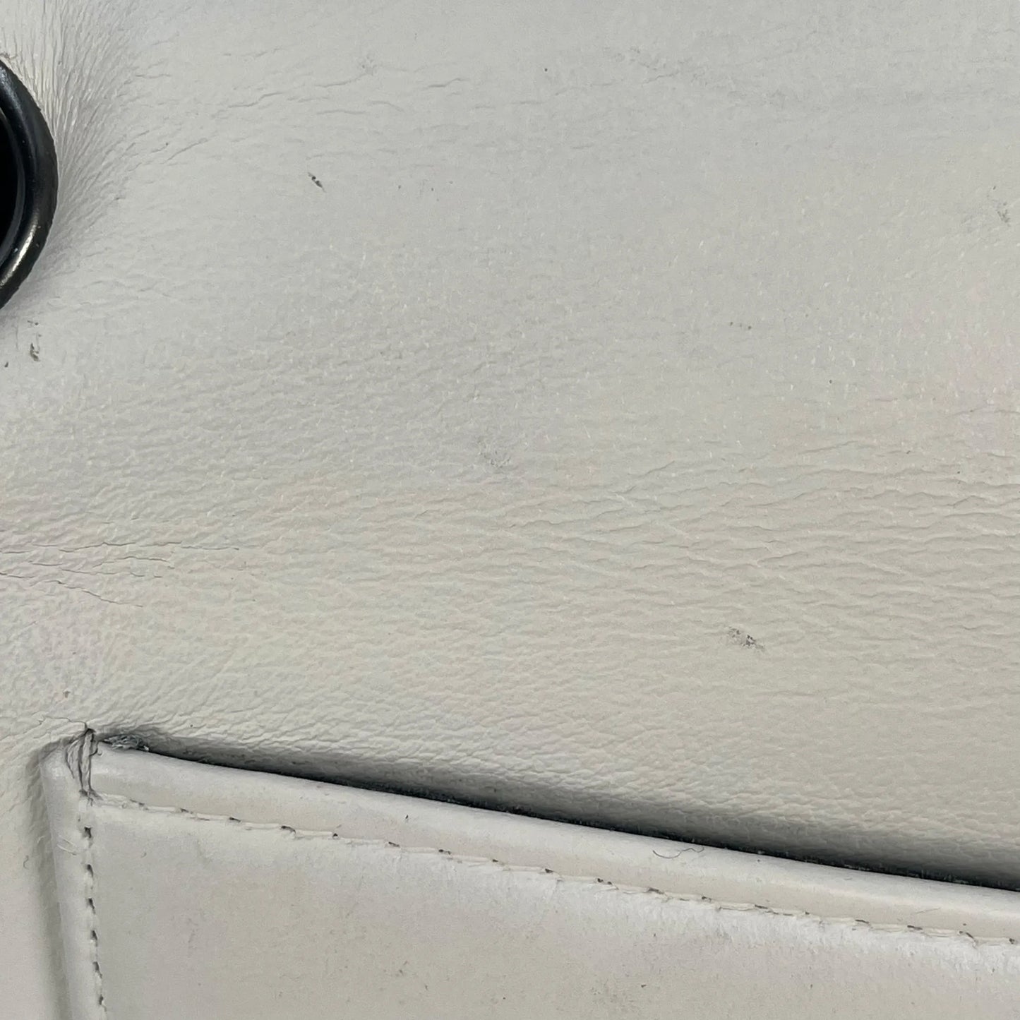 CHANEL Double Flap Bag Calf Chain Shoulder Bag - Black / White