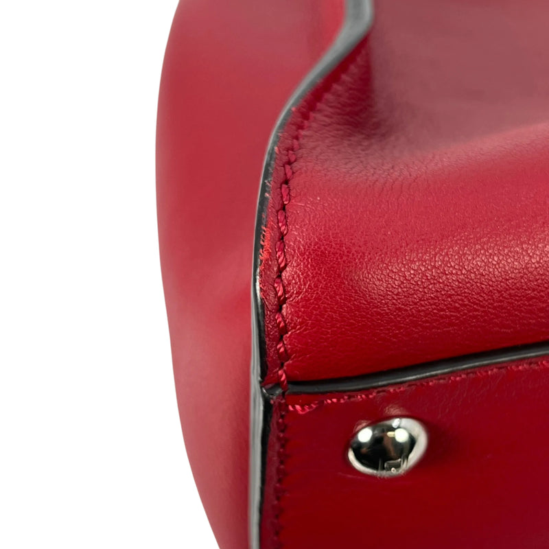 Fendi Peekaboo Iconic Medium Hand Bag Shoulder Bag - Red