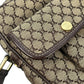 Celine Canvas Macadam Shoulder Bag - Brown