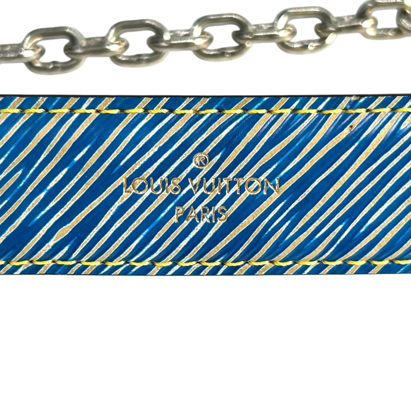 Louis Vuitton Twist MM Epi Leater Light Denim Shoulder Bag - Blue