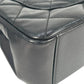 CHANEL Matelasse Top Handle Hand Bag Chain Shoulder Bag - Black