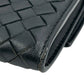 BOTTEGA VENETA Intrecciato Leather Long Wallet - Black 