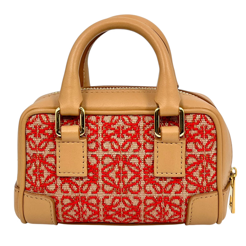 LOEWE Amazana Nano Mini Bag Shoulder Bag - Brown Red