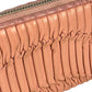 COACH Madison gathered leather zip around wallet