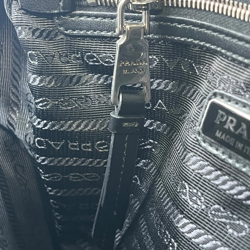 PRADA Diagramme Leather Backpack - Black