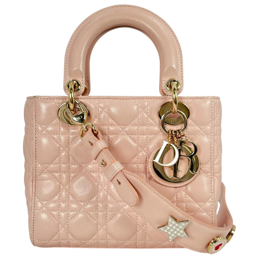 Dior Small Lady Dior My ABCDior Leather Hand Bag - Pink