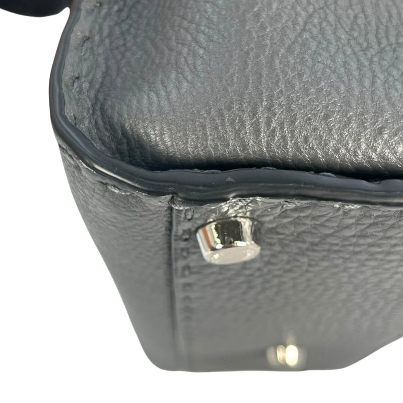 FENDI Peekaboo Leather Hand Bag Shoulder Bag - Gray