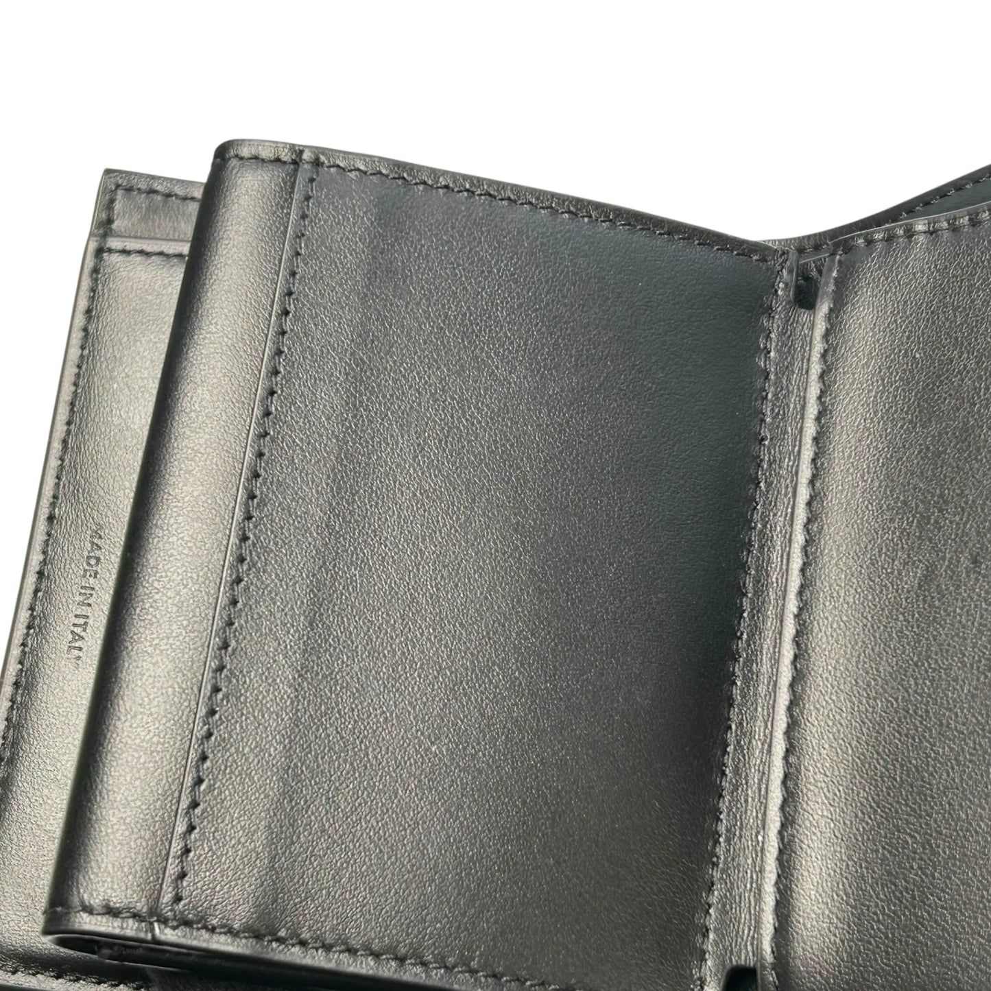 CELINE Triomphe Compact Wallet - Black