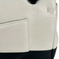 CHANEL Double Flap Bag Calf Chain Shoulder Bag - Black / White